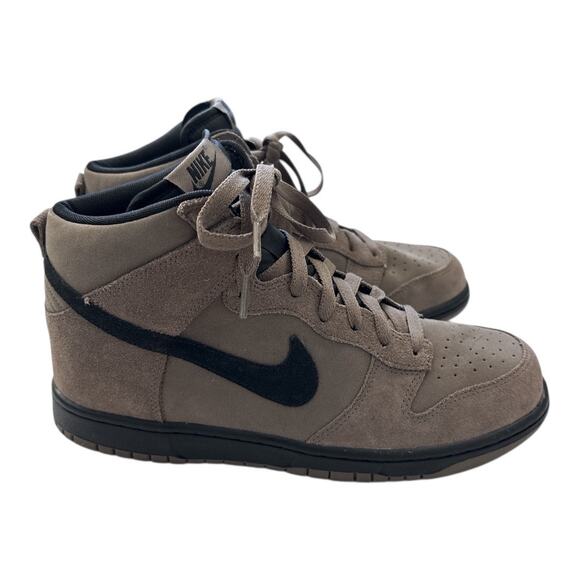 Nike Men\'s Dunk High Top Sneakers Dark Mushroom Size 9 Brown Suede Shoes 904233 main image 9
